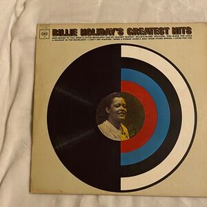 Billie Holiday's Greatest Hits Vinyl Album - Black, White, Red, Blue